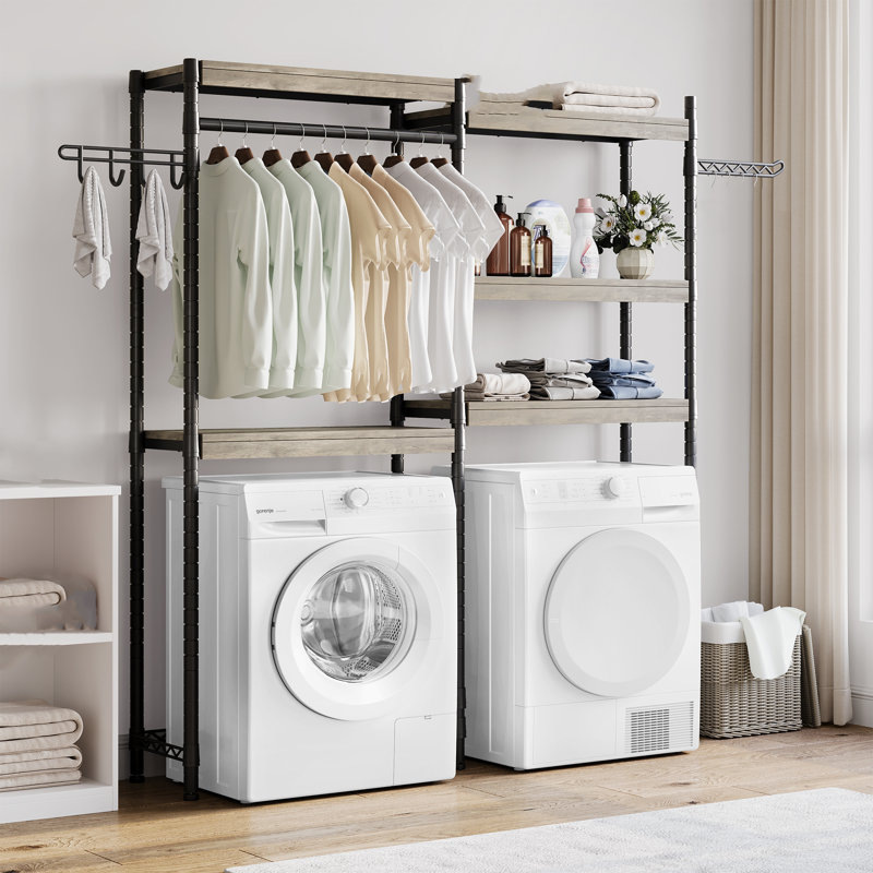 Metal Freestanding Drying Rack, 188 H × 150 W × 30.5 D (cm)