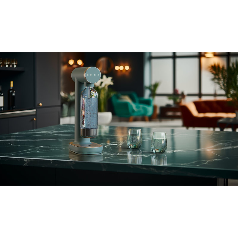 SMEG Contemporary Sparkling Water Maker, Matte Green