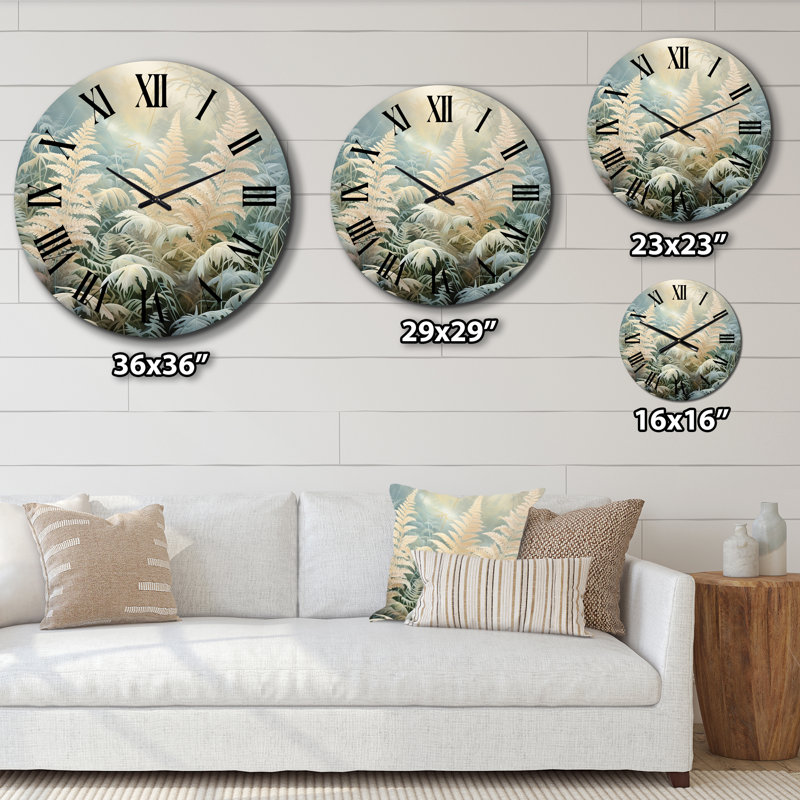 Daaniya - Horloge murale florale, Très grand