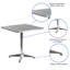 Table carrée pour l'intérieur et l'extérieur en aluminium à plateau lisse avec base Siward-921347170-848676355