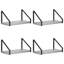 4 -Piece Steel Floating Shelf