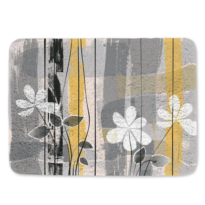 Saliard Microfiber / Microsuede Bath Mat, 17"W x 24"L