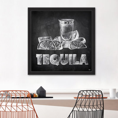 " Tequila On Chalkboard " by Eyre Tarney