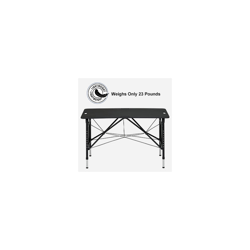 Text 213cm Adjustable Folding Table
