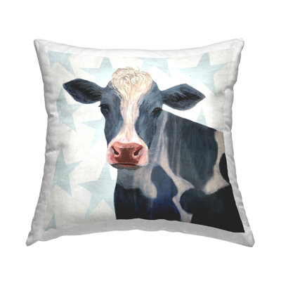 Coussin Patriotic Farm Cow