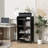 4-Tier Display Cabinet with Open Shelves