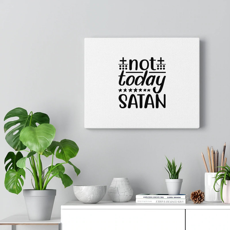 Not Today - Wrapped Canvas Print, 46cm H x 61cm W