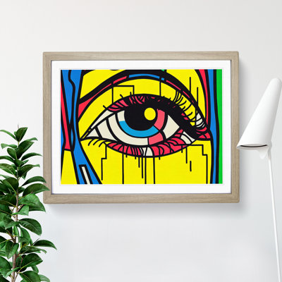 Human Eye Pop Abstract - Single Picture Frame Print