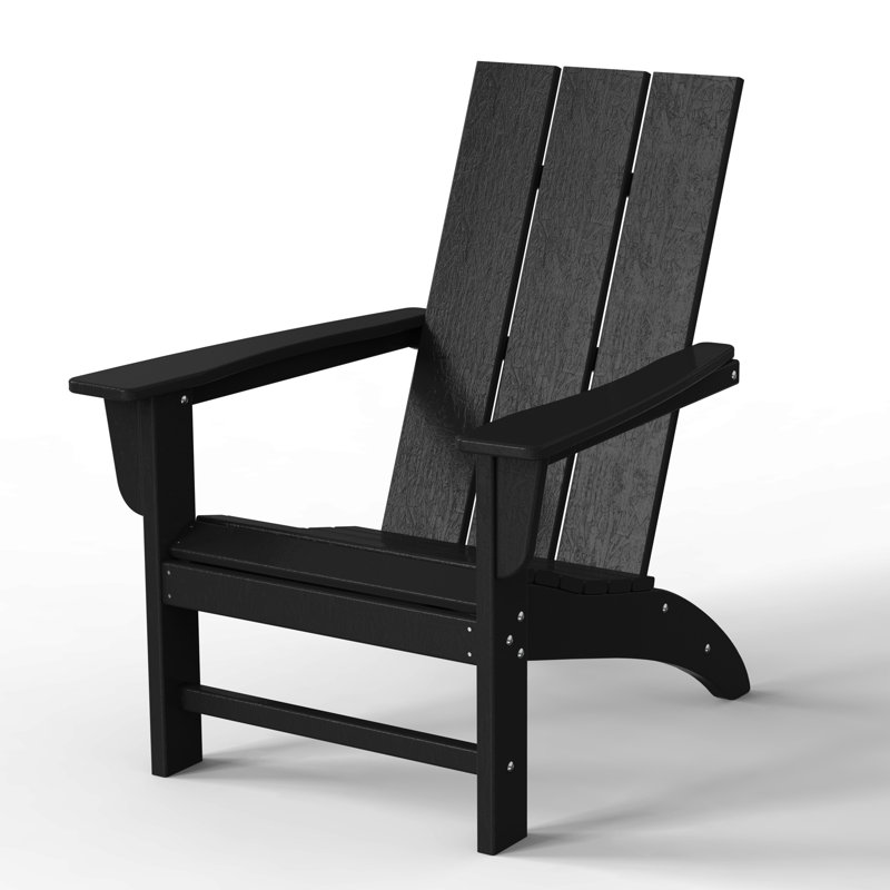 Katharine Outdoor Adirondack Chair, Black