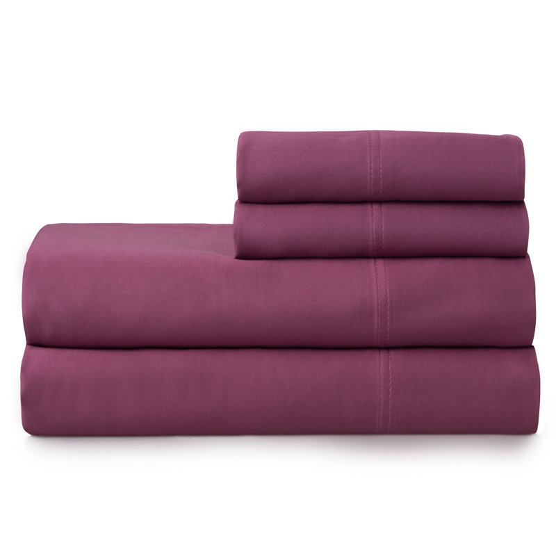 Ensemble de draps en coton de qualité égyptienne 250 fils Martha Stewart, Grand, Sauge