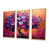 Toile avec cadre flottant or