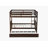 Espresso Rubber Wood Full-Over-Full Bunk Bed With Trundle, Ladder, And Guardrails – Convertible To Two Full Beds-1599298444