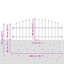 Powder-Coated Steel Fence Panels Included-124587422
