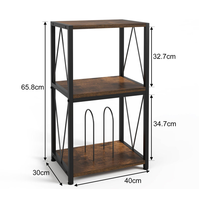 Biljana Wood Free Standing Magazine Rack