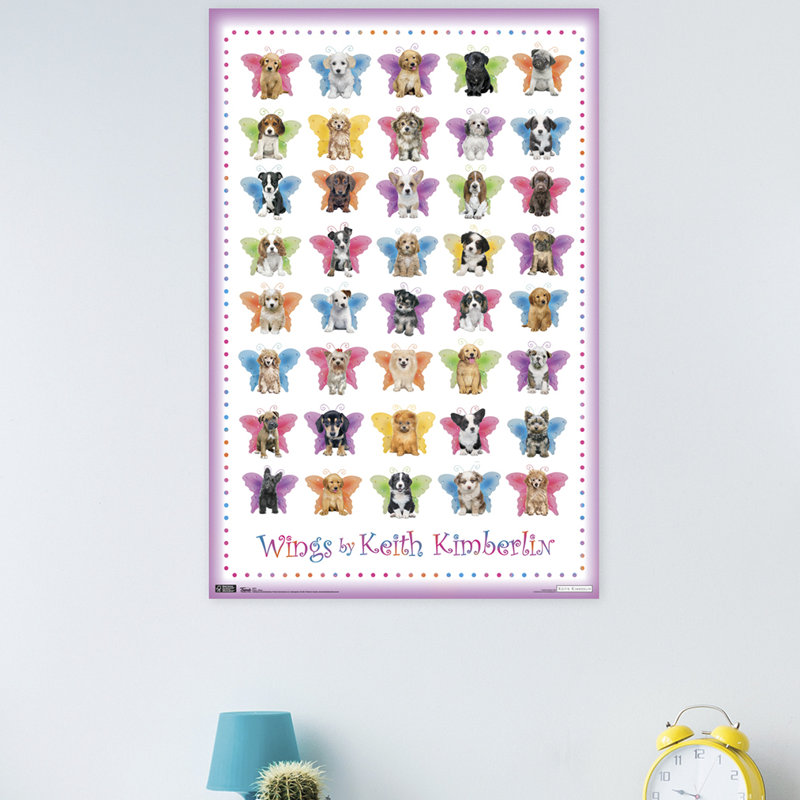 Impression sur papier chiot-ailes