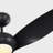 Terhune Indoor Ceiling Fan with Threaded Downrod, Midnight Black ABS blades and Handheld Remote-905154020-990958988-905154023