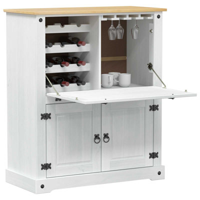 97 cm Solid Wood Wine Bar Cabinet
