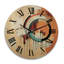 Horloge murale en bois massif Varshini-1935862812