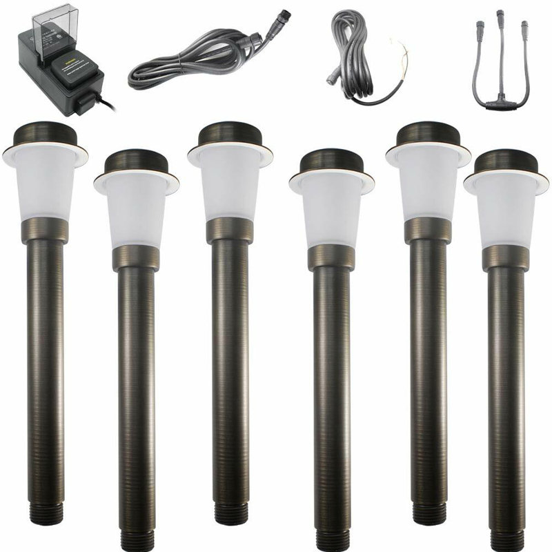 Low Voltage Metal Pathway Light Pack, Bronze