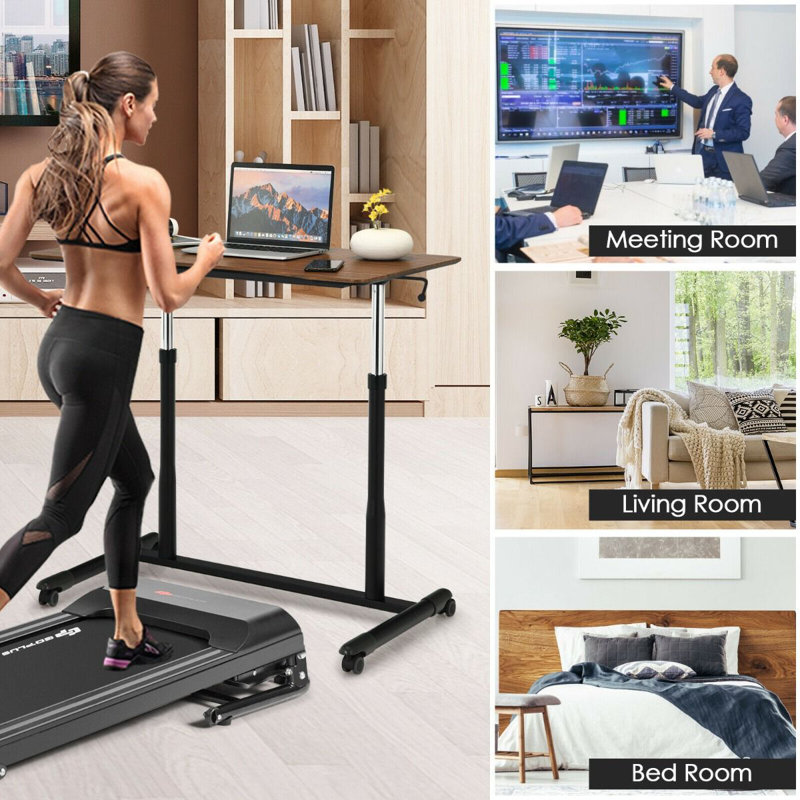 Adjustable Metal Base Computer Desk