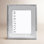 Classic Silver Metal Beveled Picture Frame