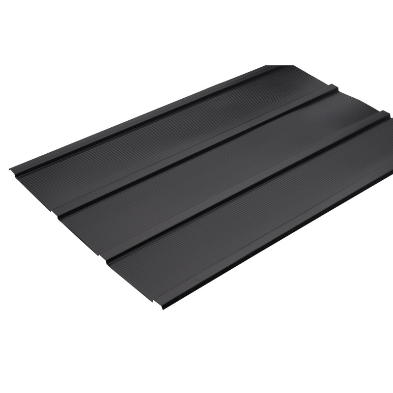 Set of 8 Galvanized Corrugated Steel Roof Panels for DIY Shed, Garage, Carport, and Mobile Home Projects Anthracite