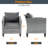 3 Piece Patio Conversation Set with Cushion-2018873054-2018873045