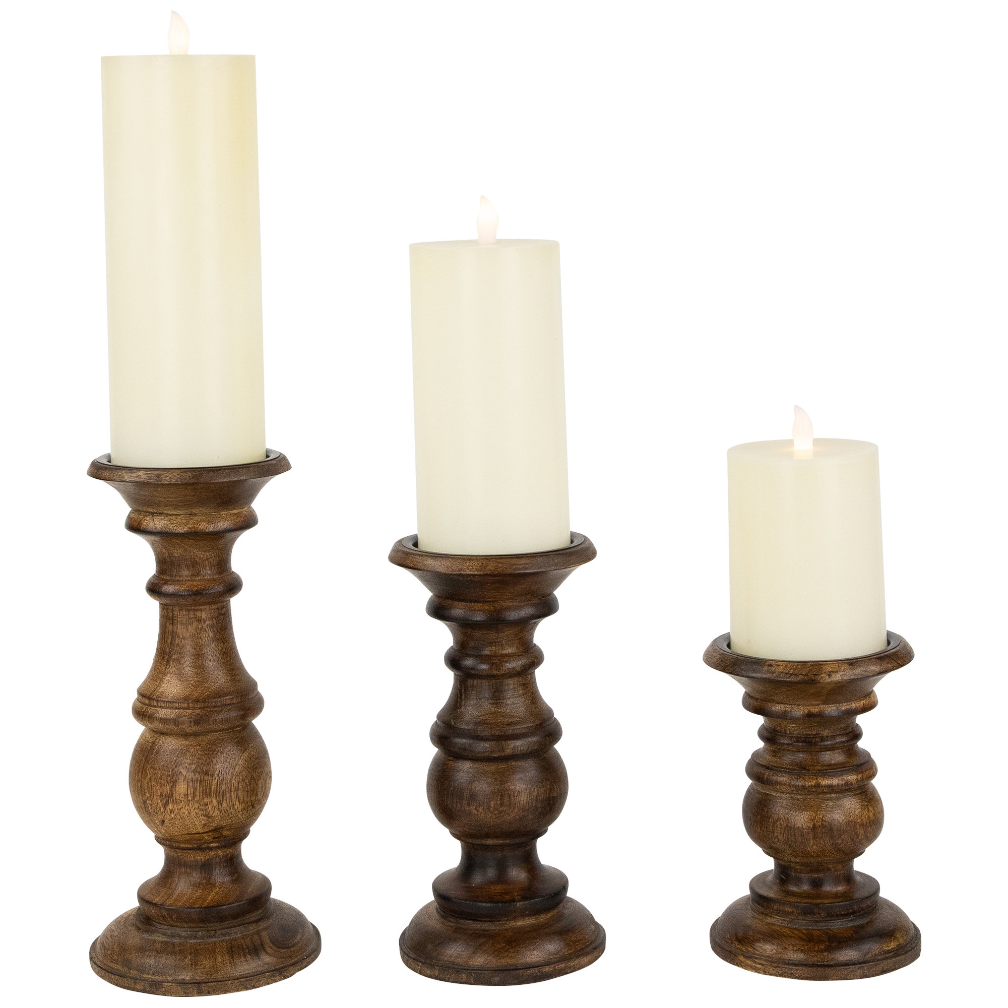 Northlight Seasonal 10'' H Wood Tabletop Pillar | Wayfair