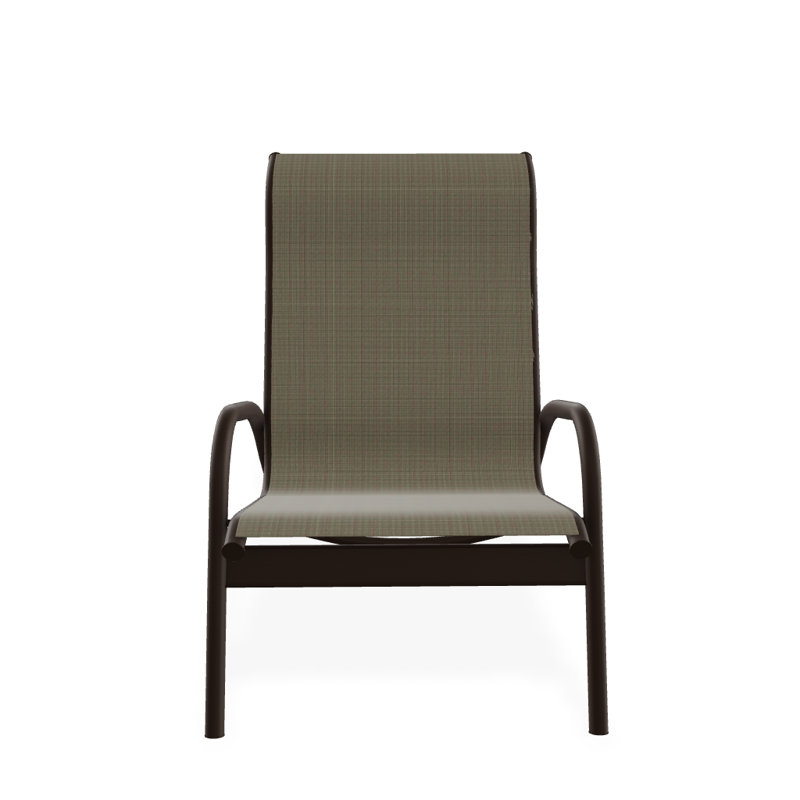 Gardenella Patio Chair, Brown Sunbrella® Tweed, Kona