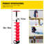 Ice Drill Auger, 6\" Diameter Nylon Ice Auger, 39\" Length Ice Auger Bit,Auger Drill with 11.8\" Extension Rod,Auger Bit with Drill Adapter,Top Plate & Blade Guard for Ice Fishing Ice Burrowing