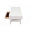 Table basse blanche de style moderne Mid-Century