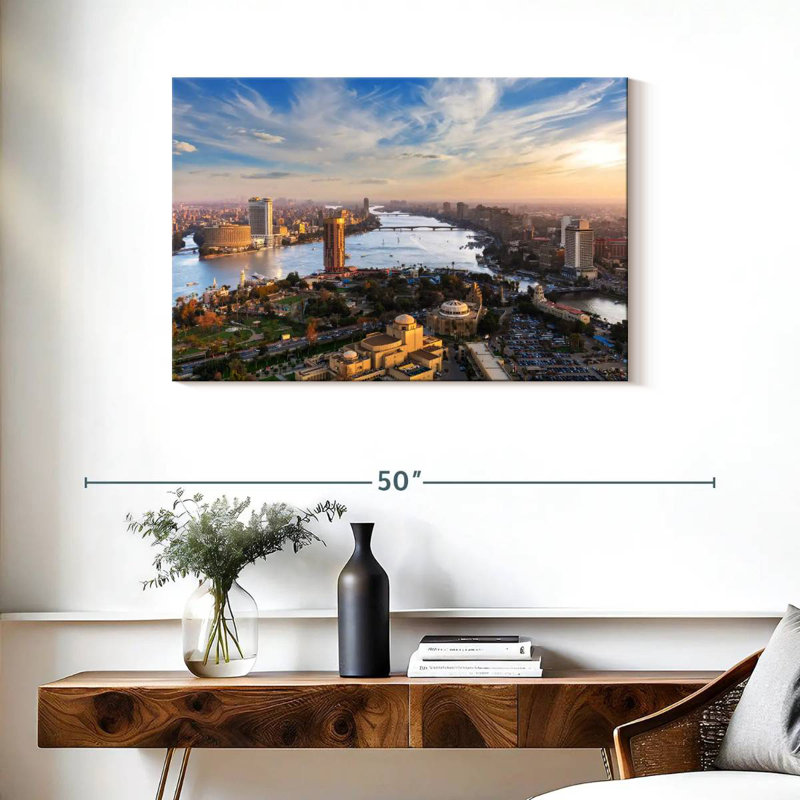 Harpa, centre-ville pittoresque, Le Caire, H 24 po x l 36 po