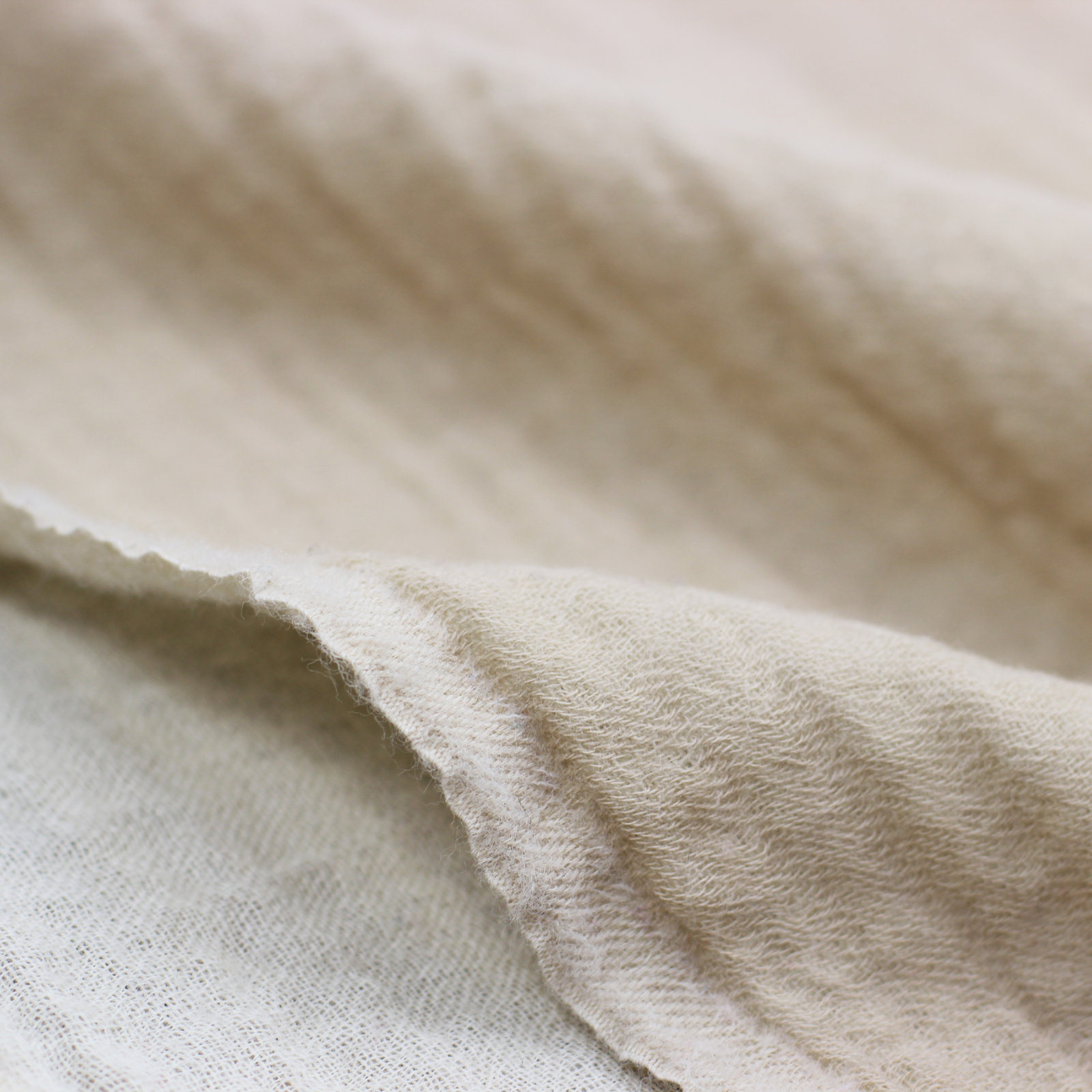 Barina Wool Throw Blanket, Beige