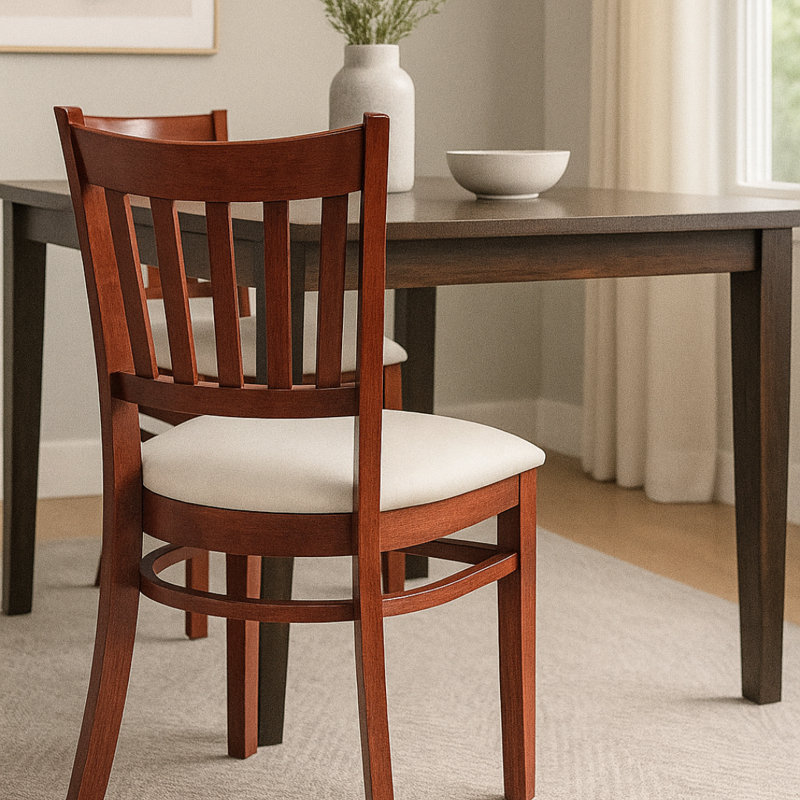 Chaise rembourrée Jiles Slatback