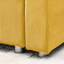Canapé-lit modulaire 90 po en velours côtelé jaune et méridienne de rangement réversible-629740154