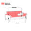 Orange Genuine Leather Modular Sofa cushion Loveseat
