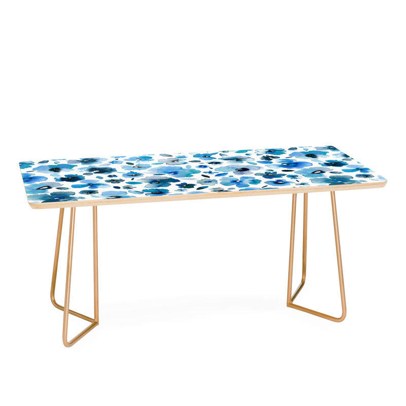 Table basse Flowers, Doré