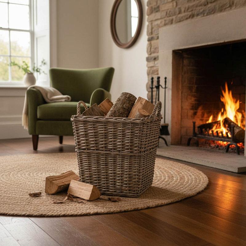Wicker Decorative Logs