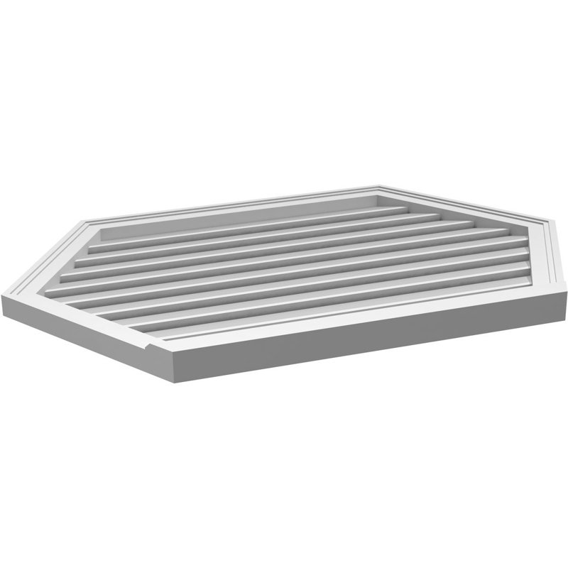 Évent horizontal fonctionnel à pignon en uréthane à surface horizontale Signature, H 28 po x l 42 po x P 2 po