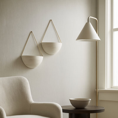 Ensemble de pots à fleurs muraux suspendus Modern Modern