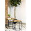 Table gigogne 2 pièces Natural and Black