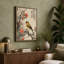 Bird Among Peonies Japandi - Wrapped Canvas-177366492-177366493