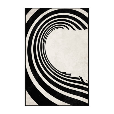 Tapis arc-en-ciel doux et moelleux de style art déco narbert