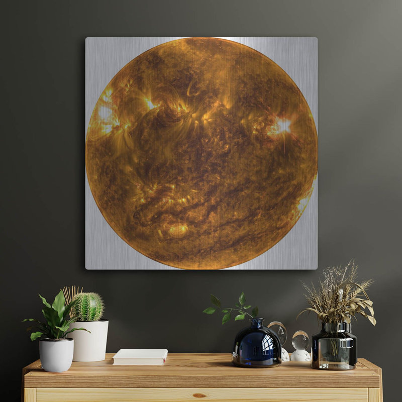 «The Sun copie» par Luxe Portfolio, art mural en métal, H 24 po x l 24 po