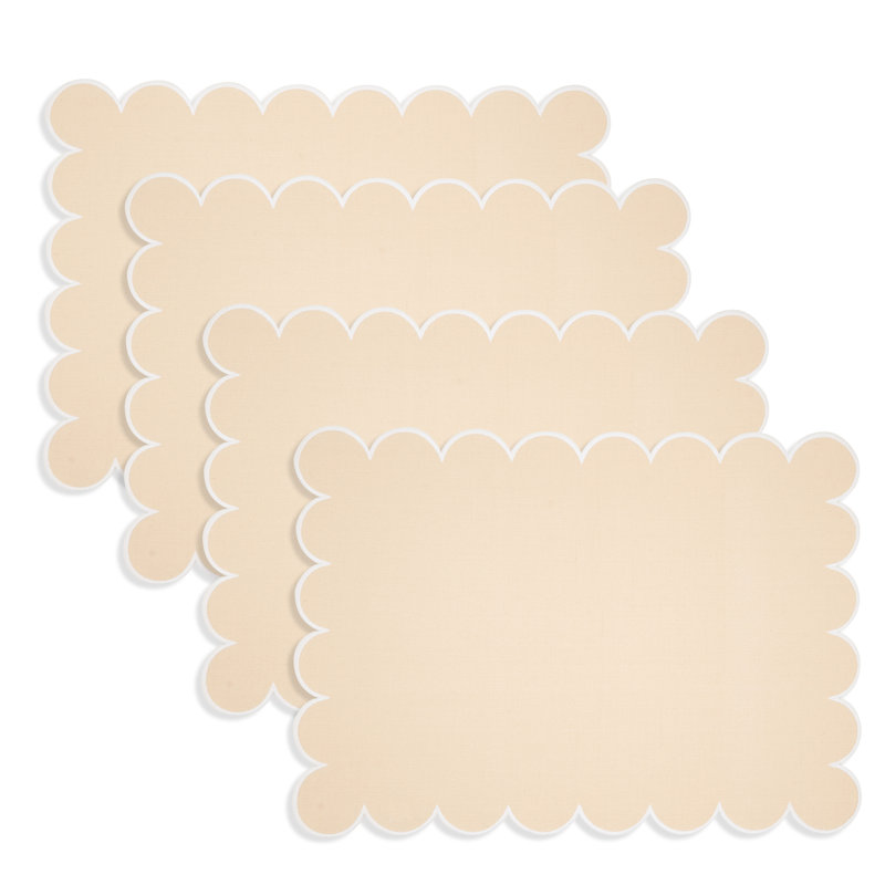 Napperons 100% coton, Beige