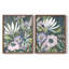 Impression encadrée mauve «Jungle Garden» - prête à être accrochée - aucun clou requis - aucun clou requis-575369041-575369047
