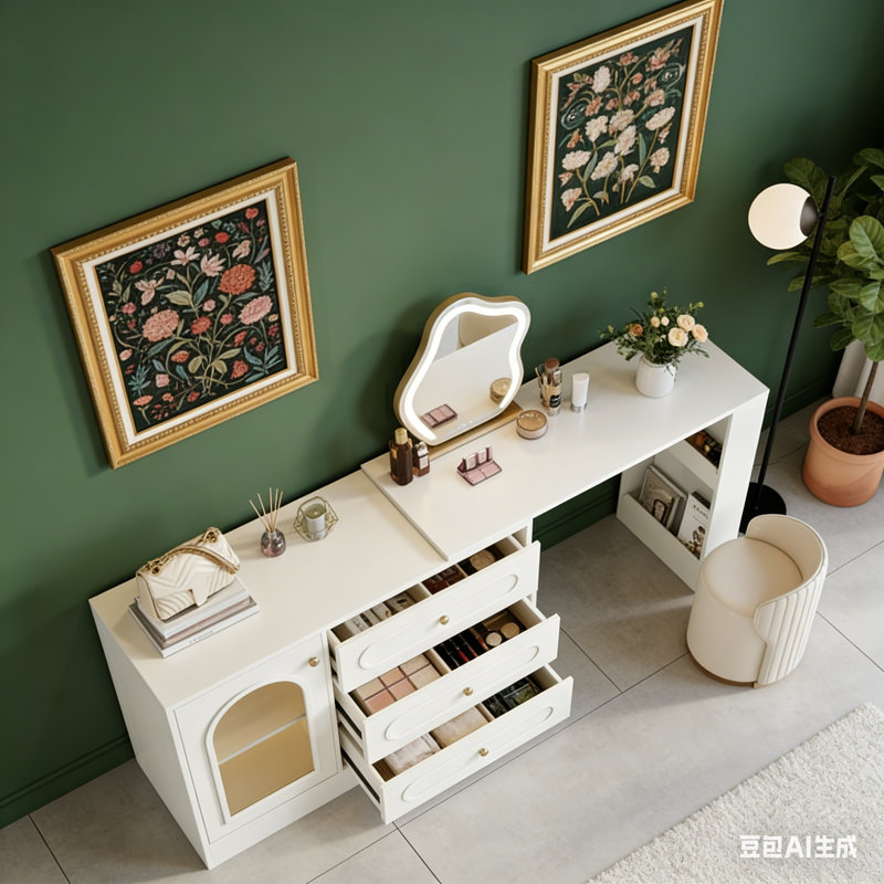 Meuble-lavabo rotatif à 3 tiroirs sans miroir