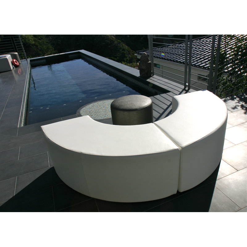 Plastic Picnic Bench, Chill White