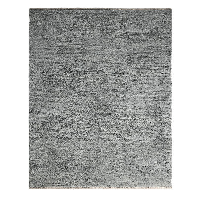 Shadow Play Hand Knotted Wool Area Rug in Charcoal