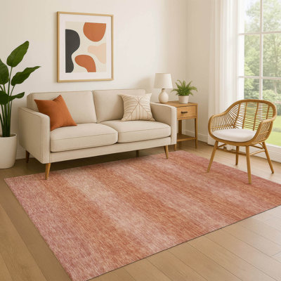 Premium Machine Washable Lubbers AMF1733 Stripe Rug